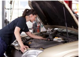 Made in the Trades - An auto mechanic fixing a vehicle.