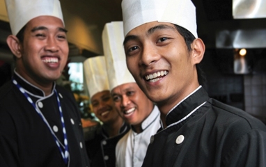 Made in the Trades - A group of male chef apprentices.